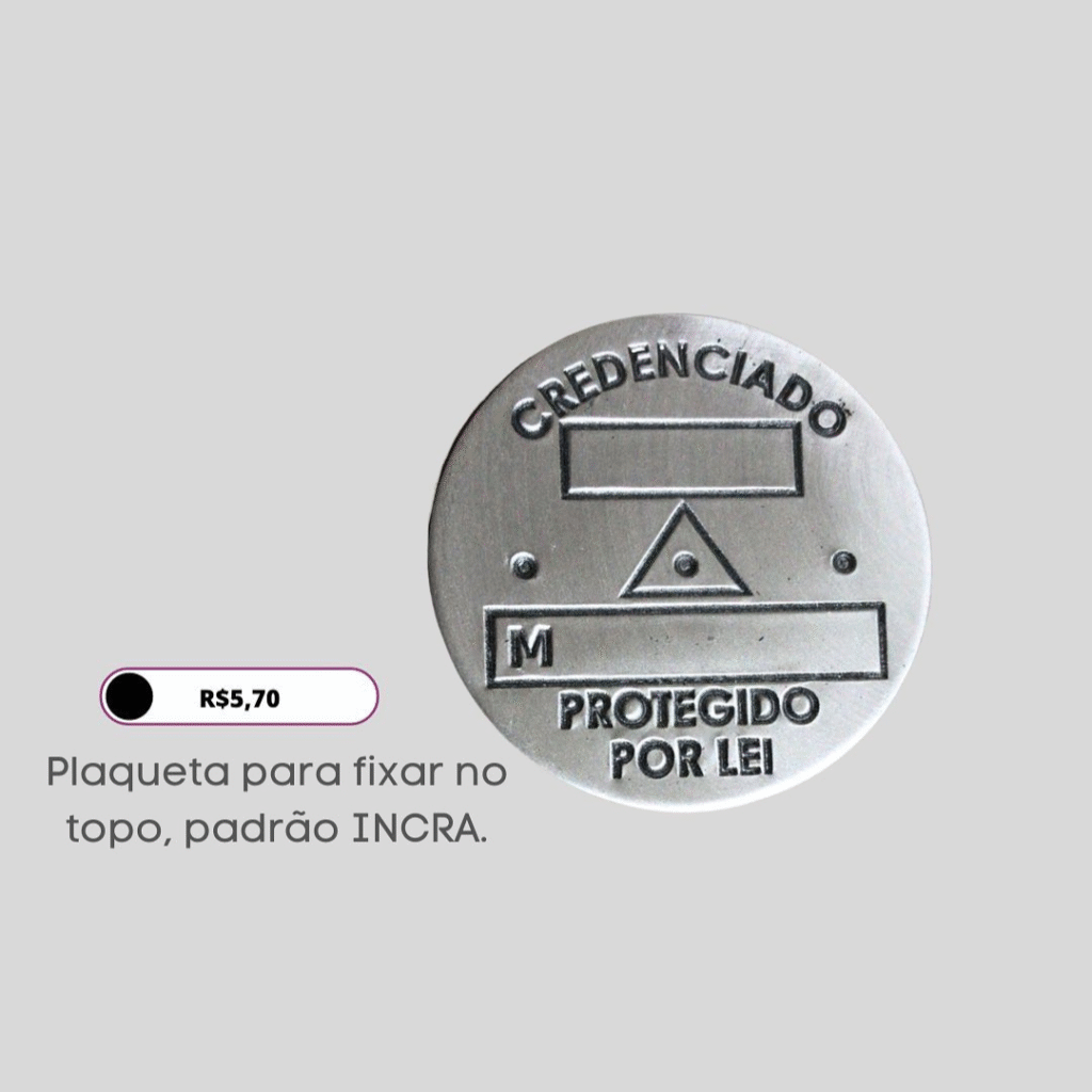 Marco de concreto Padrão INCRA